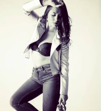 Blak and white